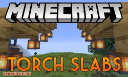 Torch Slabs Mod for minecraft logo