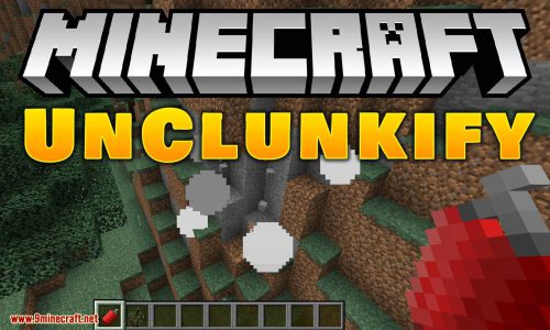 Unclunkify mod for minecraft logo