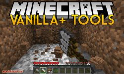 Vanilla+ Tools mod for minecraft logo