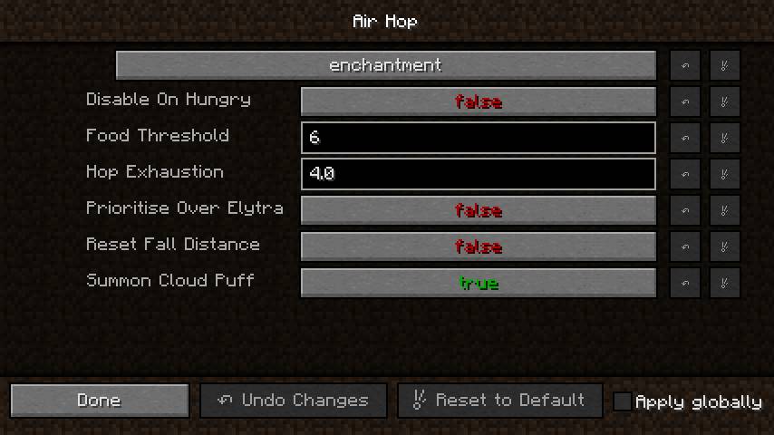 Air Hop mod for minecraft 25