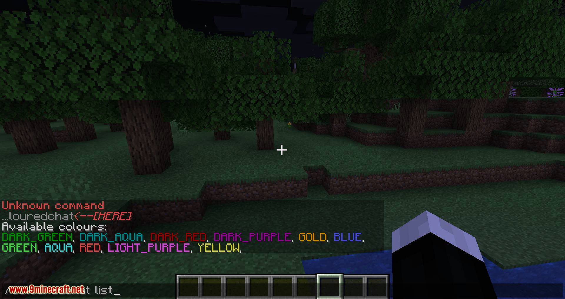 ColouredChat mod for minecraft 01