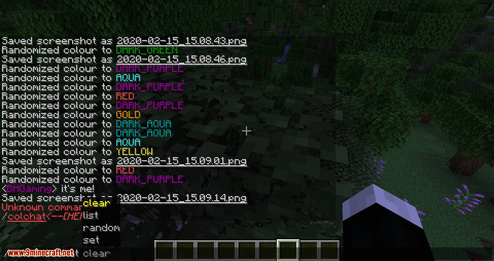 ColouredChat mod for minecraft 10