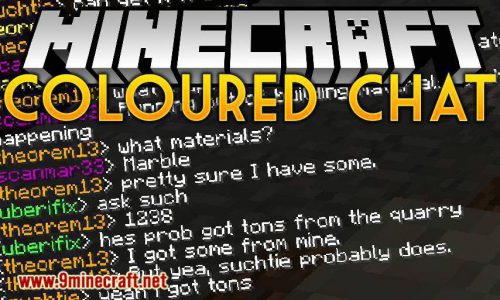 ColouredChat mod for minecraft logo