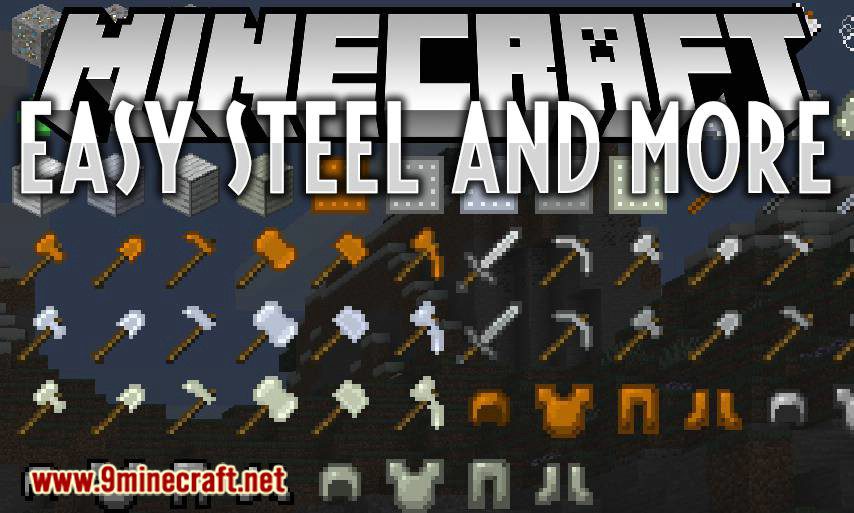 Easy Steel and More mod for minecraft logo