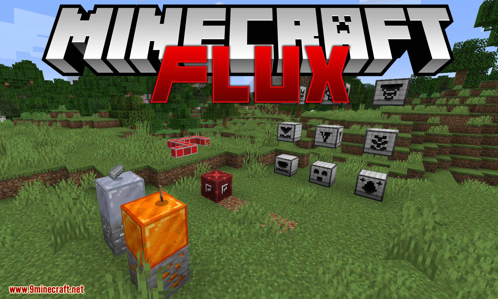 Flux mod for minecraft logo