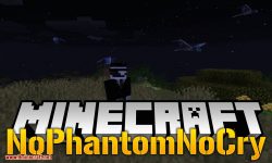 NoPhantomNoCry mod for minecraft logo