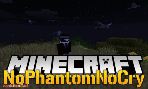 NoPhantomNoCry mod for minecraft logo