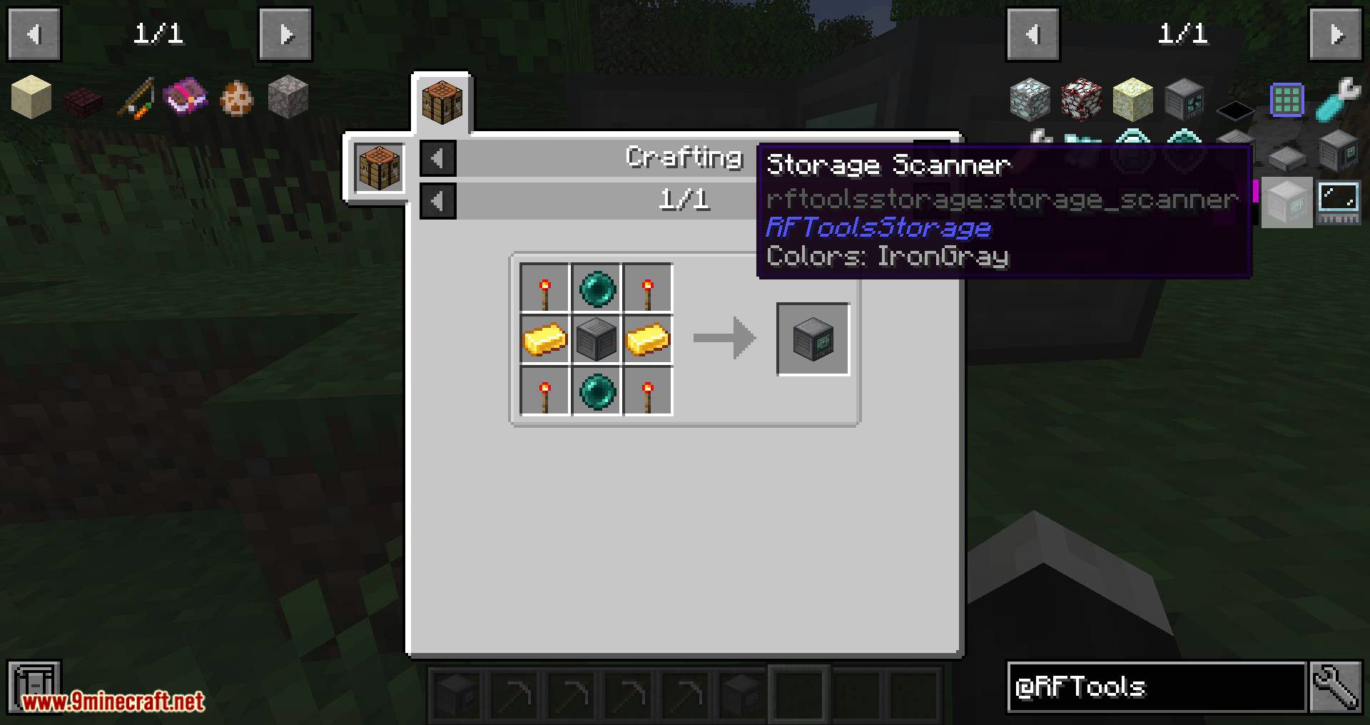 RFTools Storage mod for minecraft 16