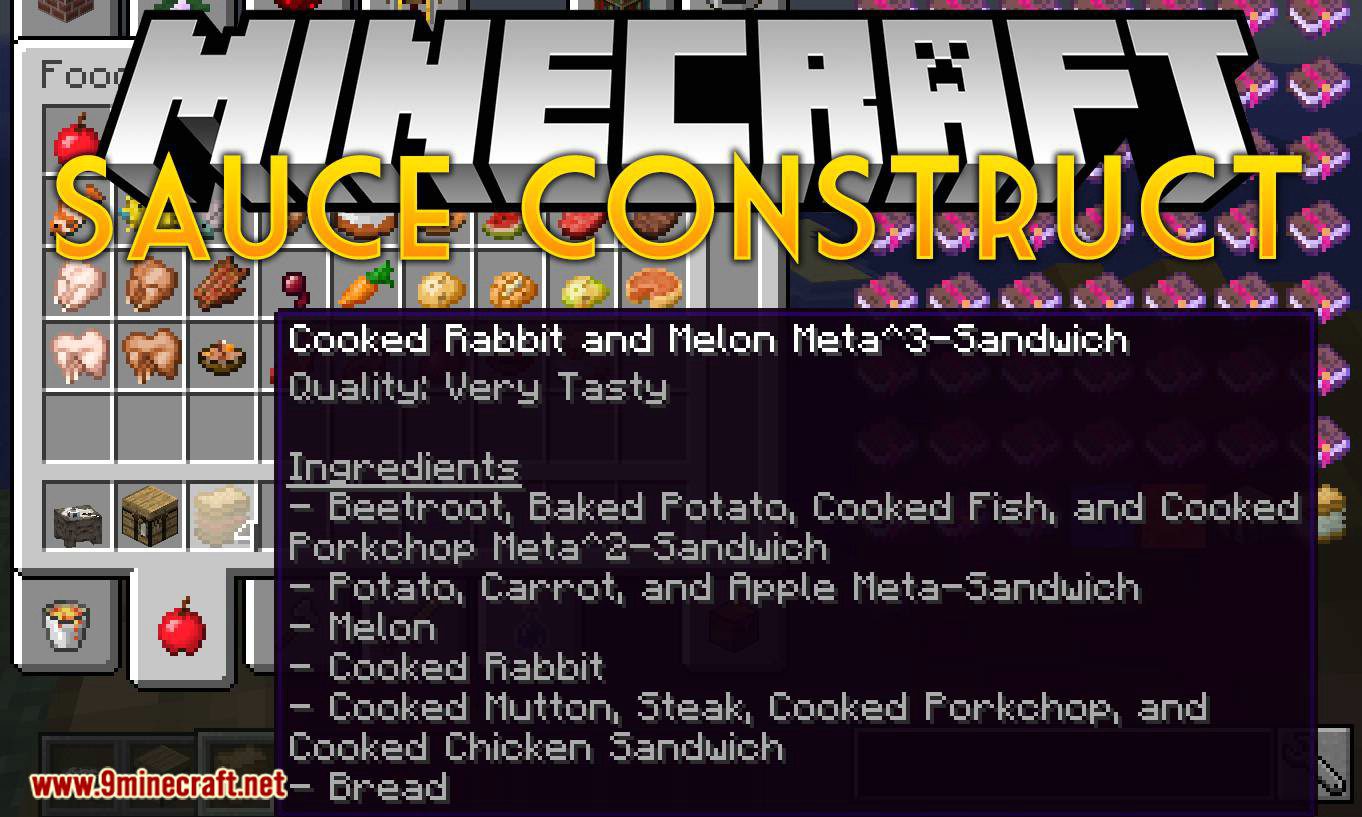 Sauce Construct mod for minecraft logo