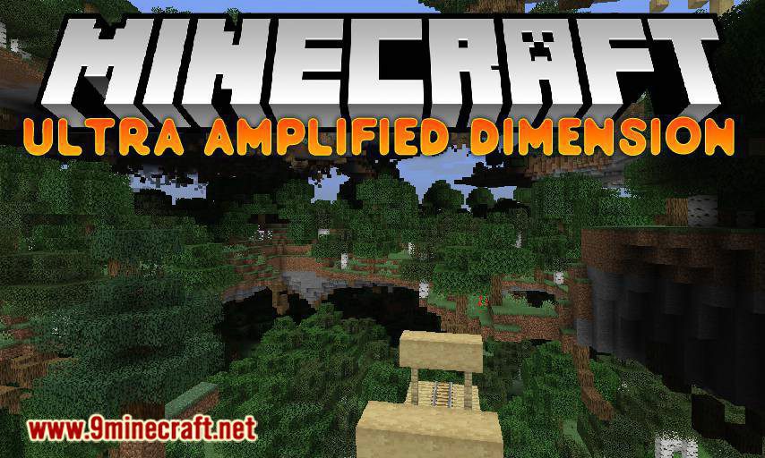 Ultra Amplified Dimension mod for minecraft logo