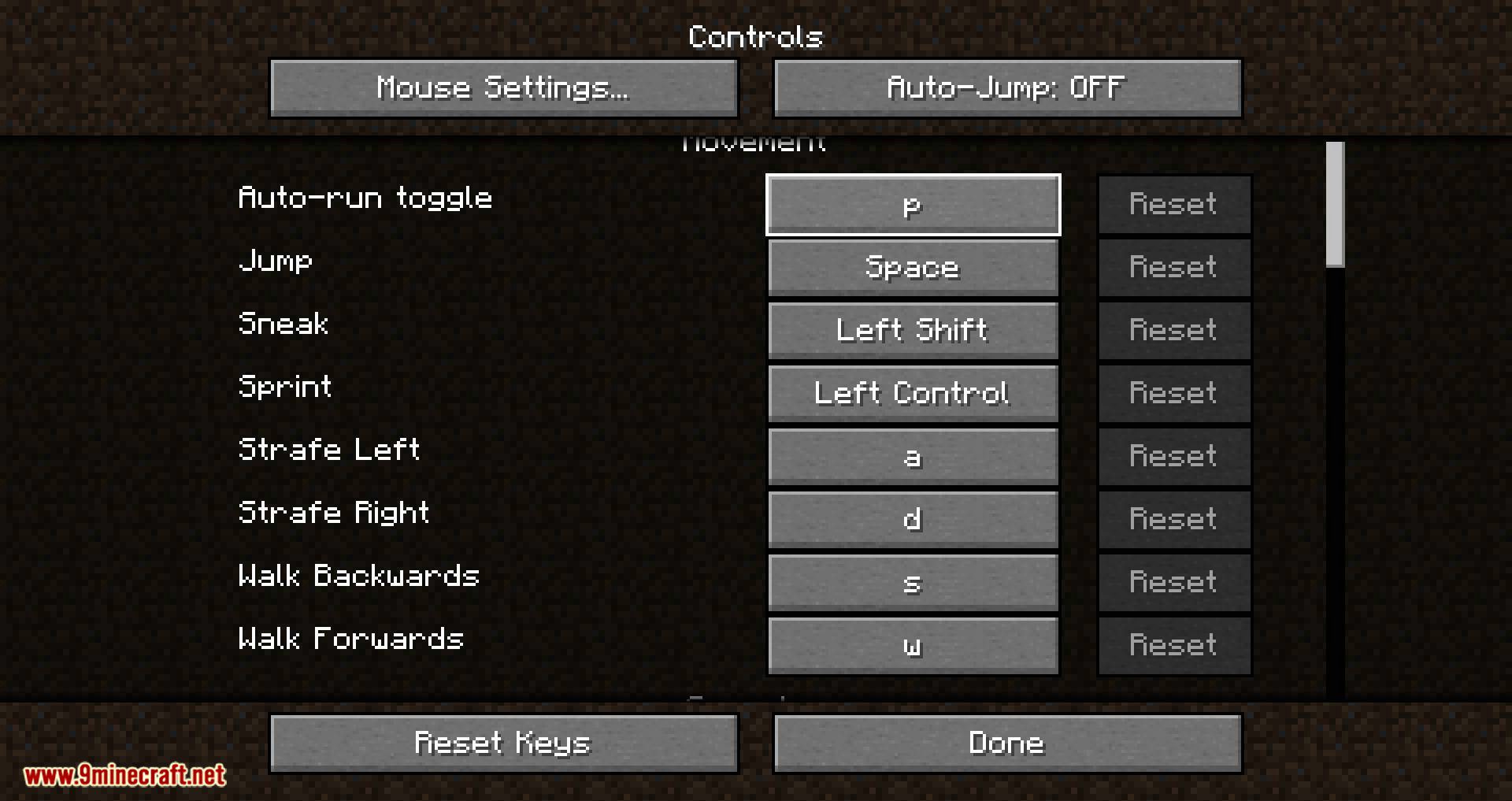 Auto Sprint Key Toggle mod for minecraft 01