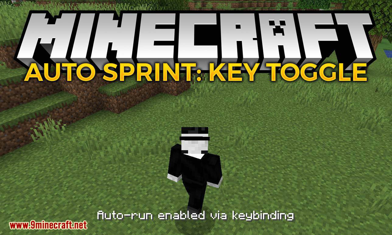 Auto Sprint Key Toggle mod for minecraft logo