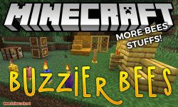 Buzzier Bees mod for minecraft logo