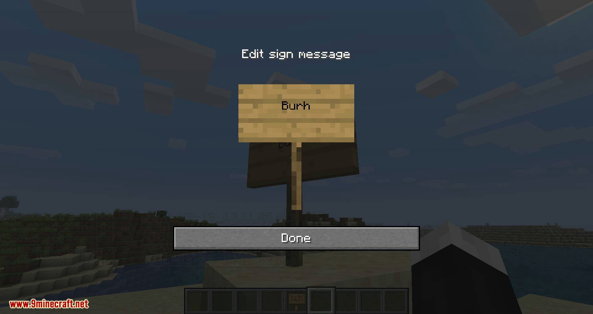 Edit Sign mod for minecraft 06
