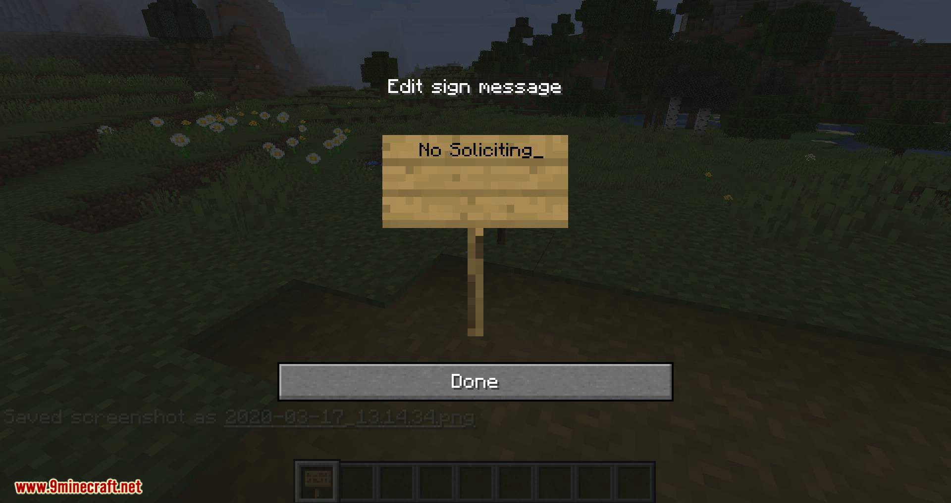 No Soliciting mod for minecraft 08