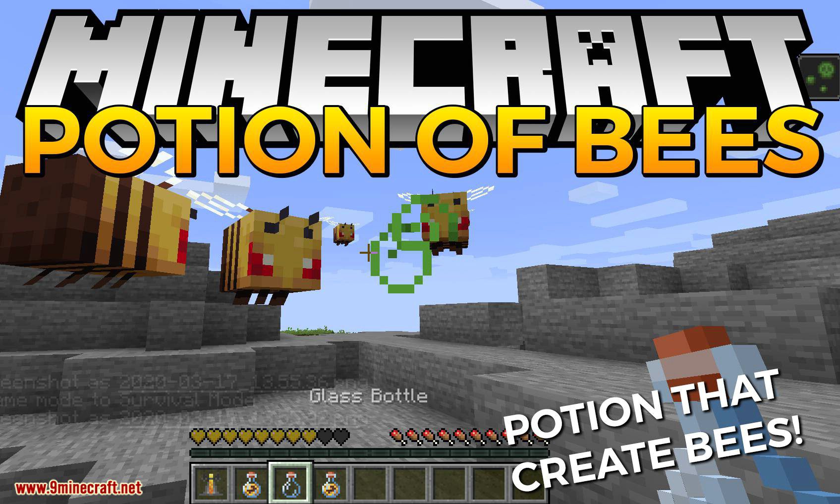 Potion of Bees mod for minecraft logo