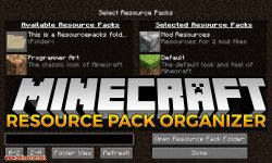 Resource Pack Organizer mod for minecraft logo