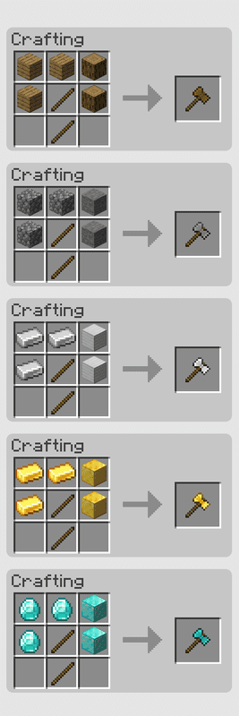 Super Axes mod for minecraft 21
