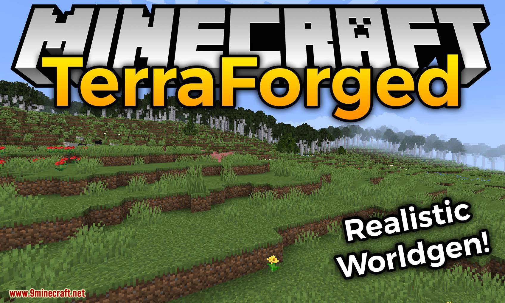 TerraForged mod for minecraft logo