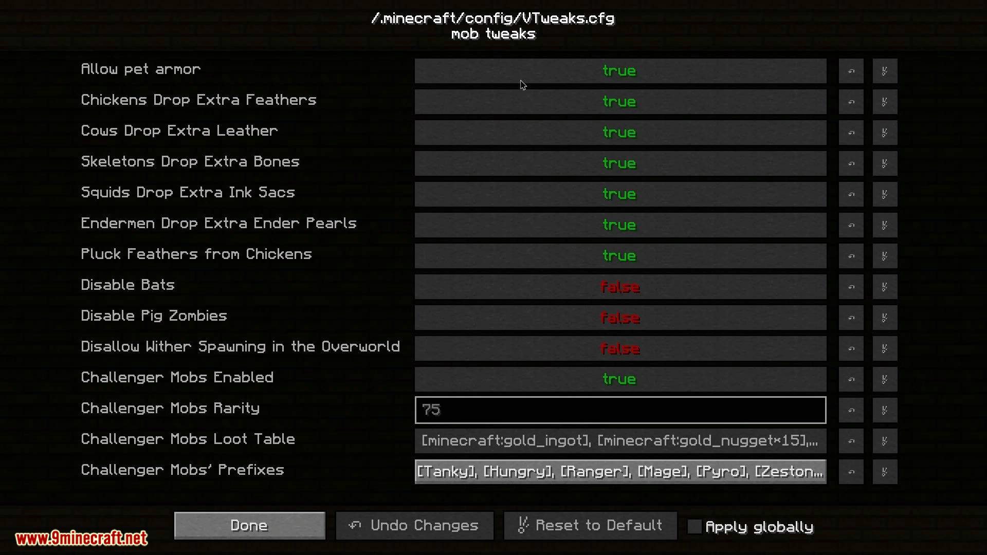 V-Tweaks mod for minecraft 02