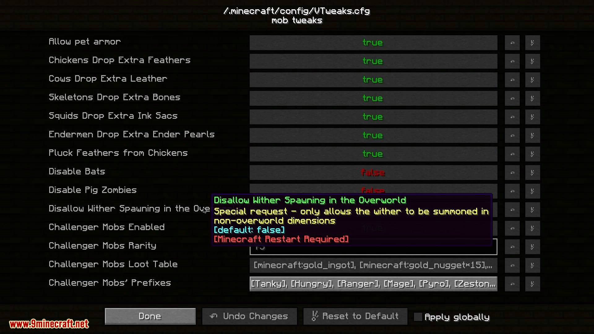 V-Tweaks mod for minecraft 06