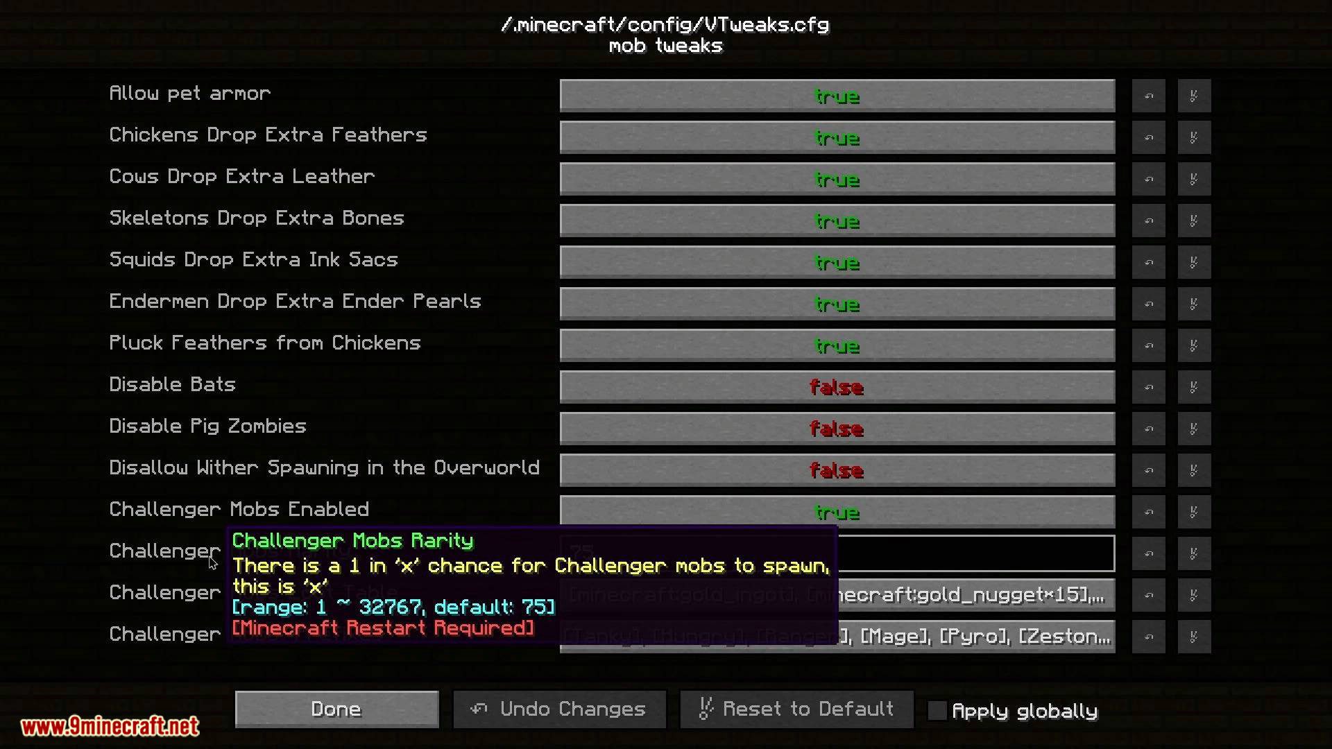 V-Tweaks mod for minecraft 07