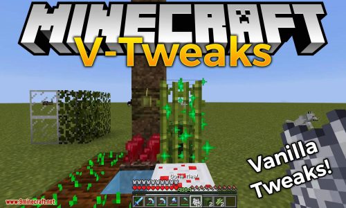 V-Tweaks mod for minecraft logo