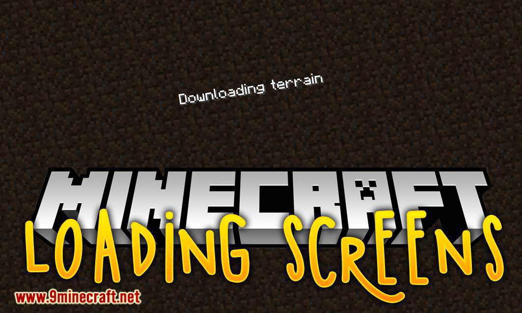 loading screens mod for minecraft logo