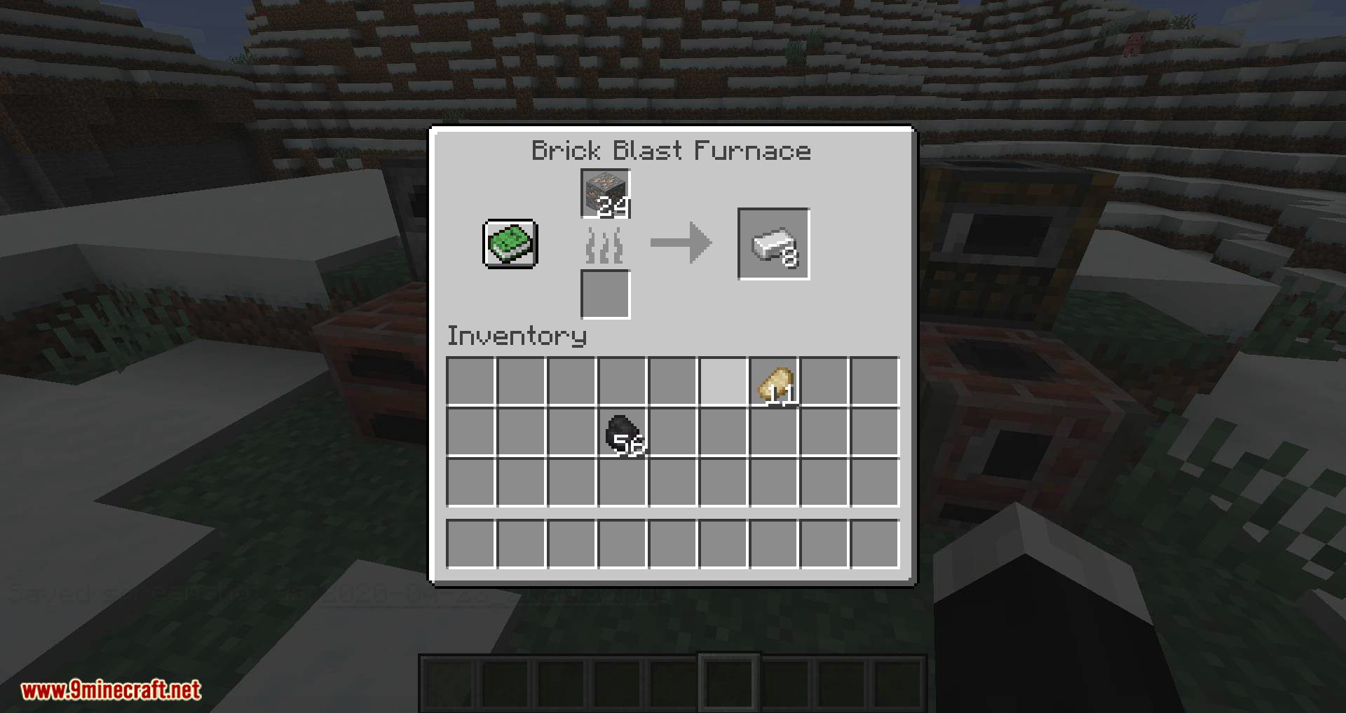 Brick Furnace mod for minecraft 09