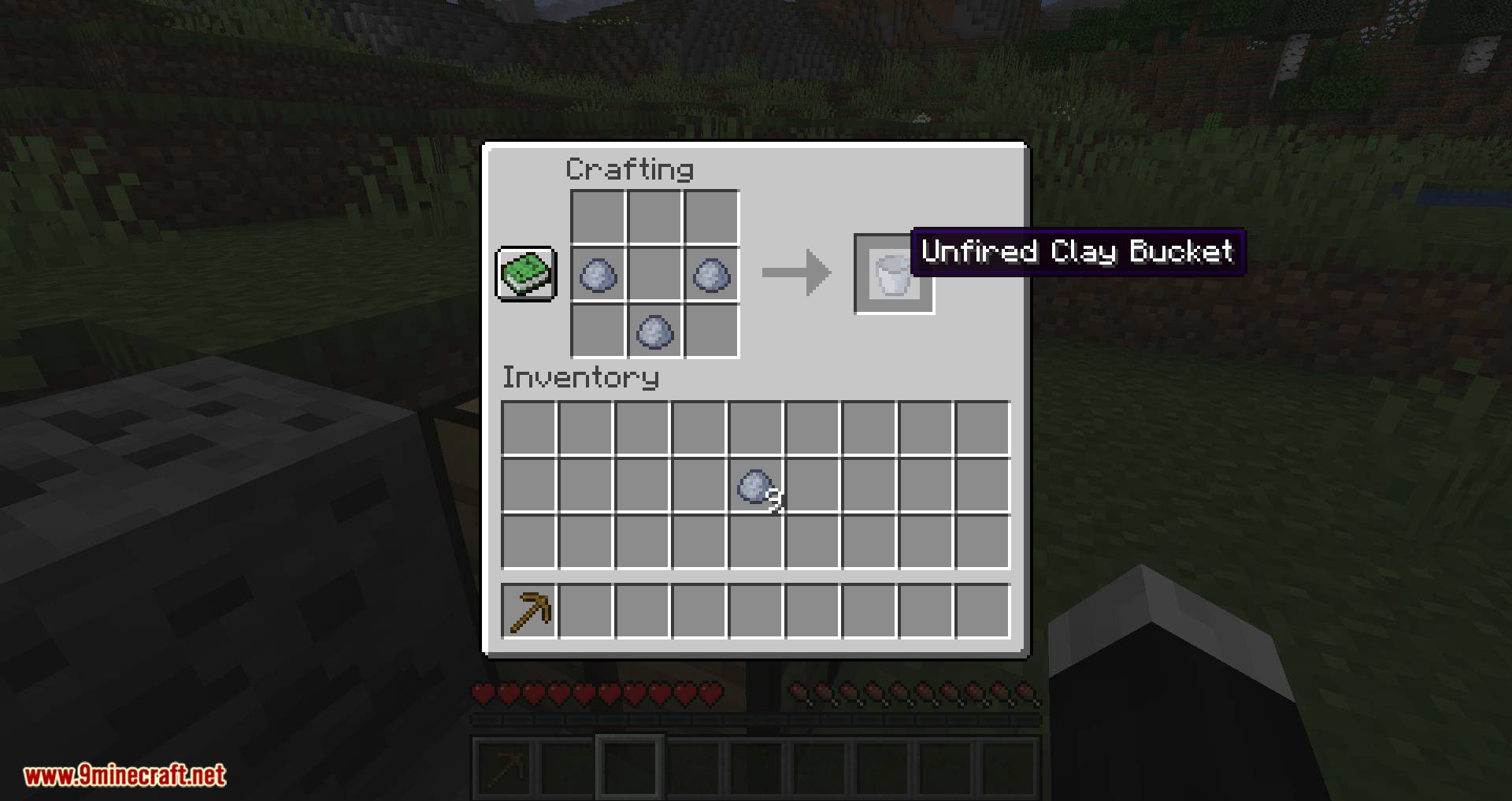 Clay Bucket mod for minecraft 04