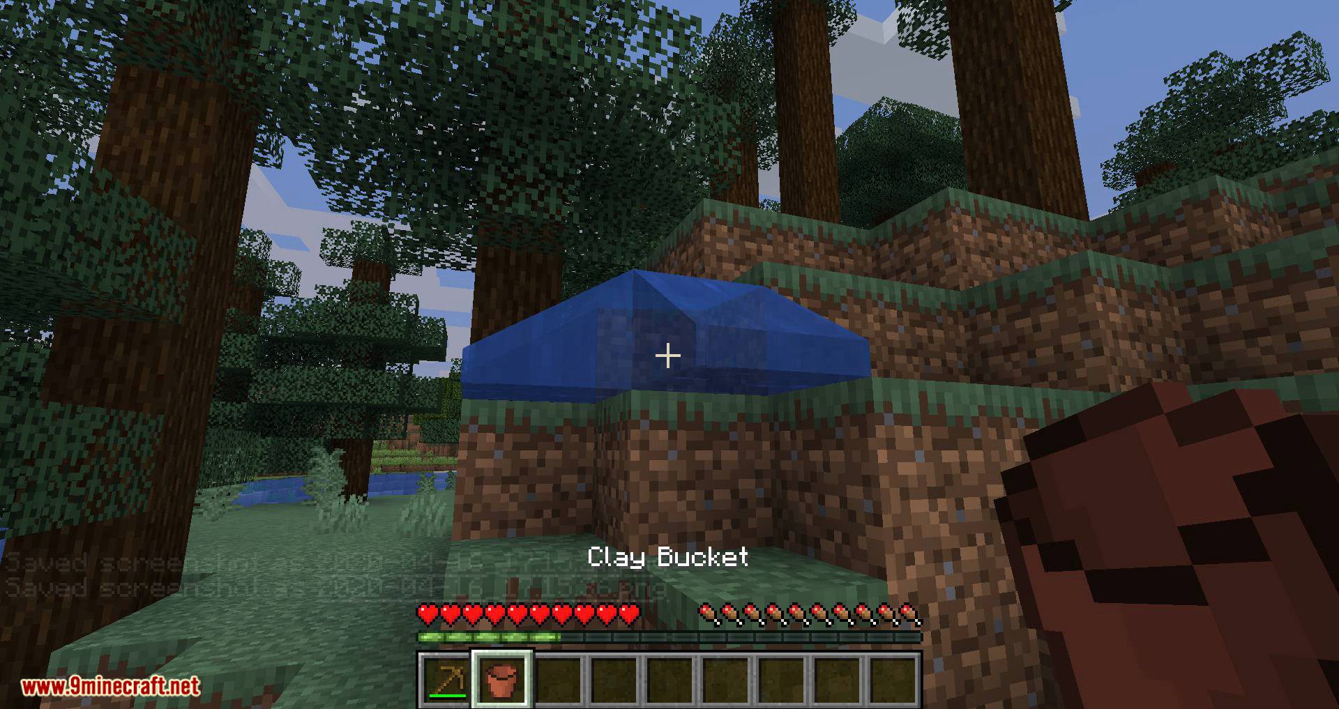 Clay Bucket mod for minecraft 10