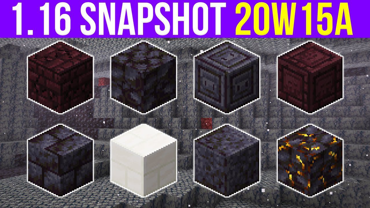 Minecraft 1.16 Snapshot 20w15a