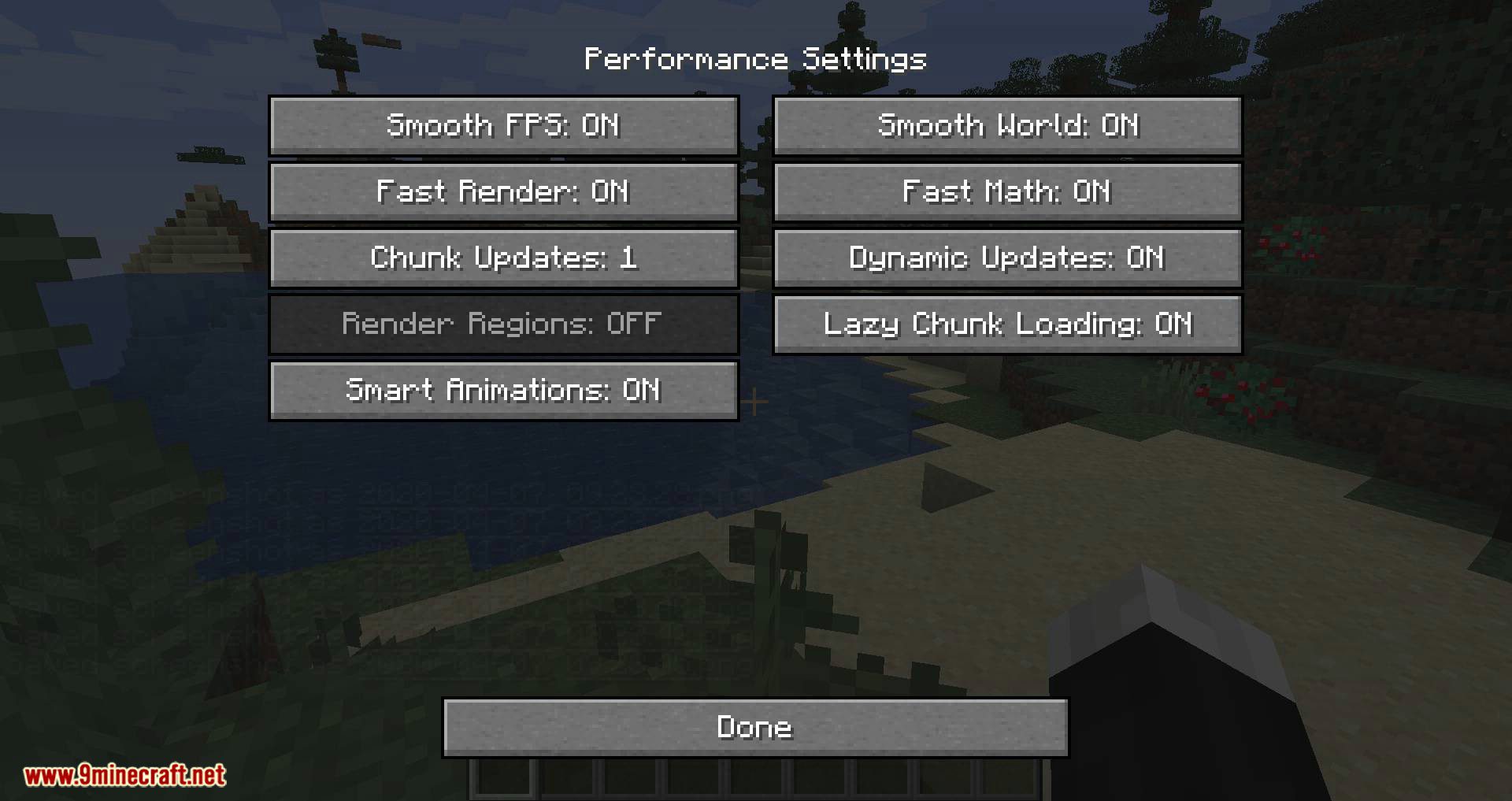 OptiForge mod for minecraft 08