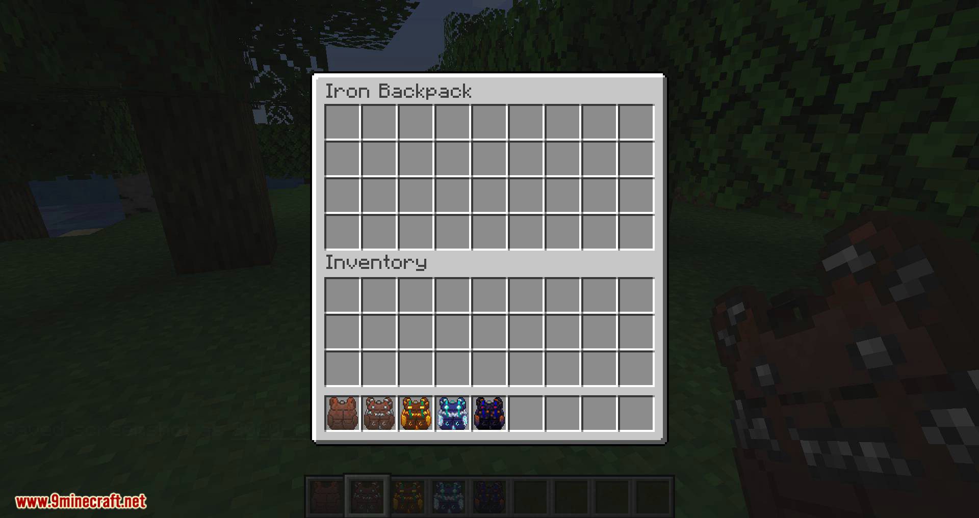 Packed Up Backpacks mod for minecraft 04