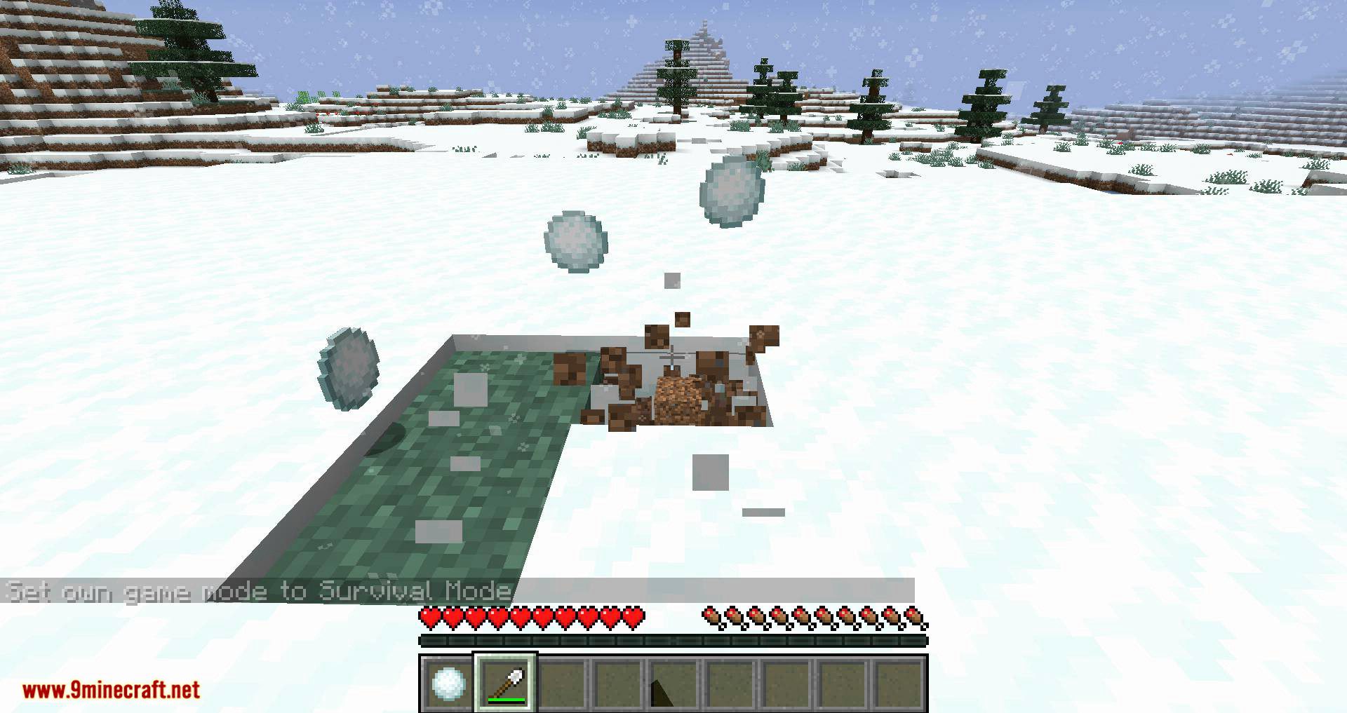 Snowballs Freeze Mobs mod for minecraft 04