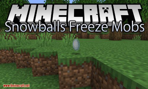 Snowballs Freeze Mobs mod for minecraft logo