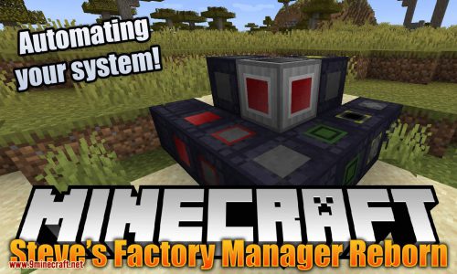 Steve_s Factory Manager Reborn mod for minecraft logo