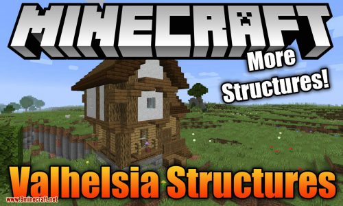 Valhelsia Structures mod for minecraft logo