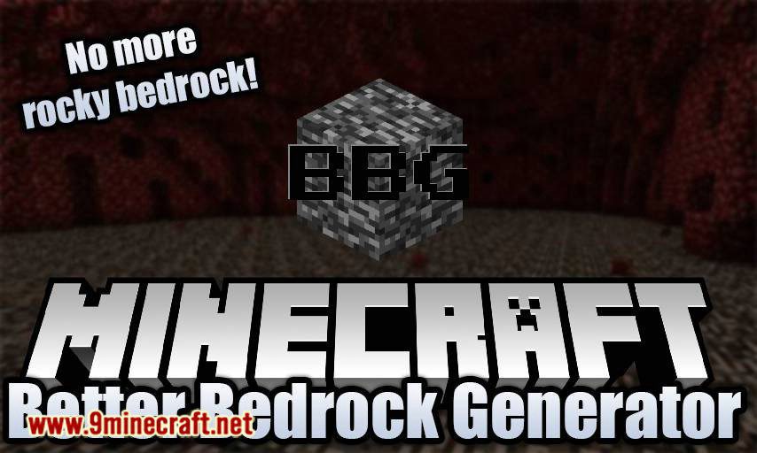 better bedrock generator mod for minecraft logo