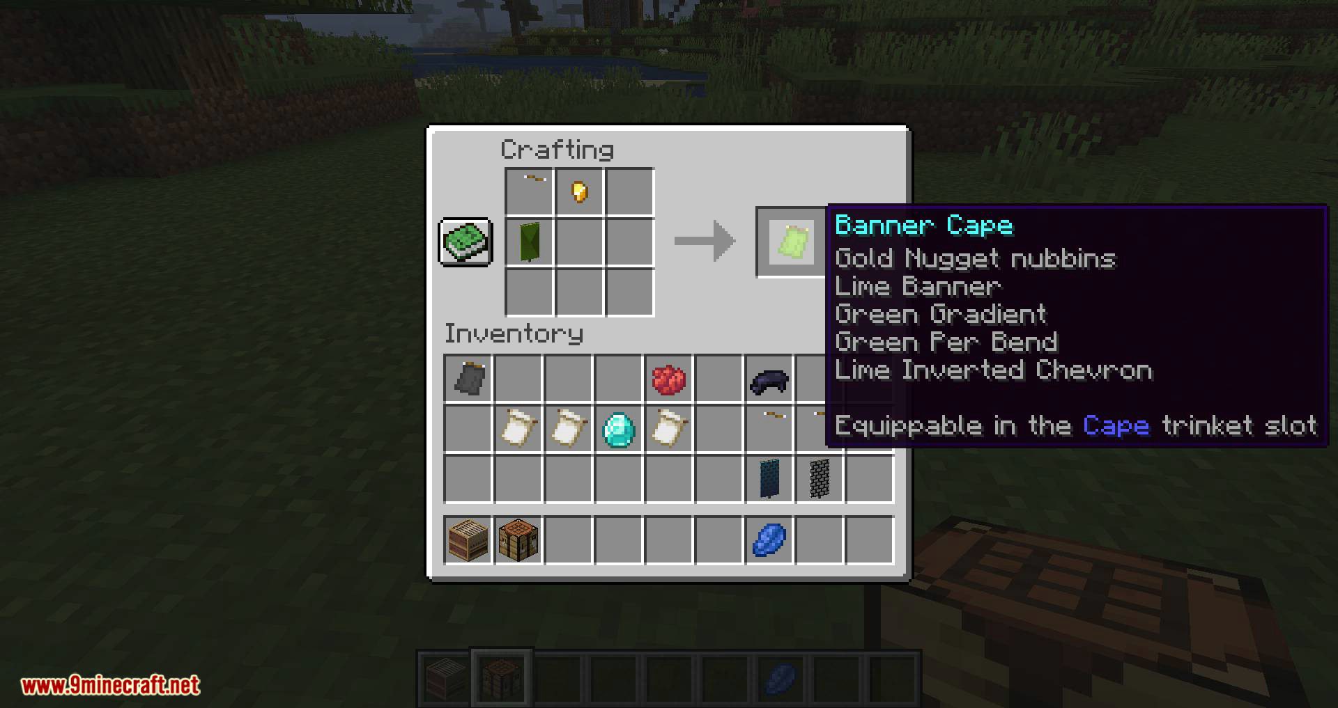 Banner Capes mod for minecraft 10