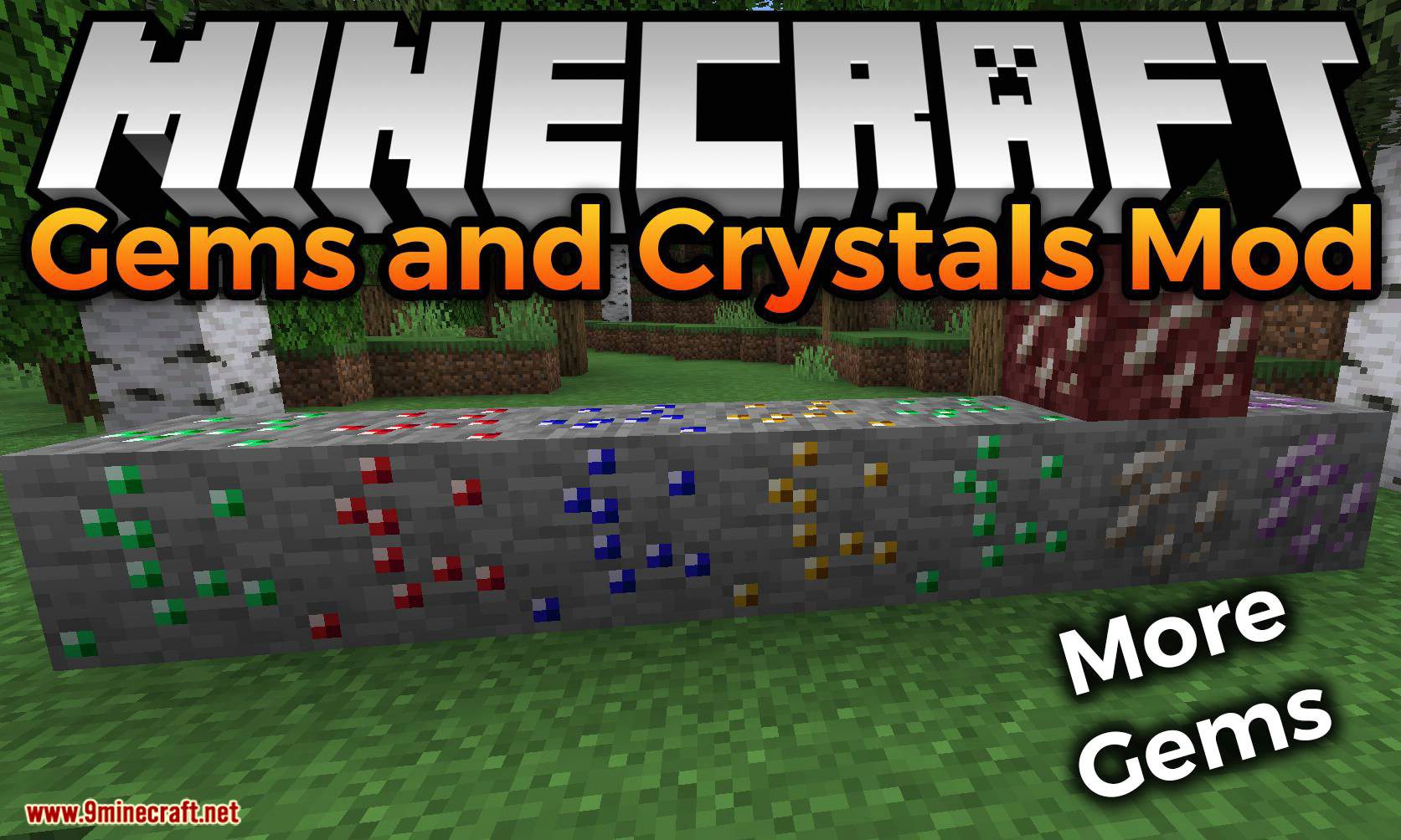 Gems and Crystals Mod for minecraft logo