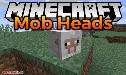 Mob Heads mod for minecraft logo