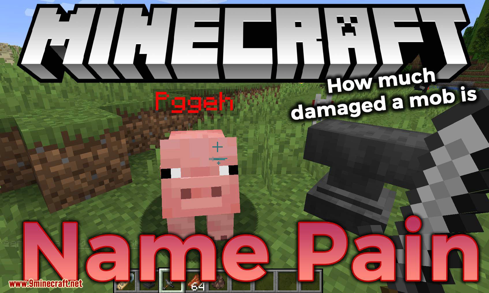 Name Pain mod for minecraft logo