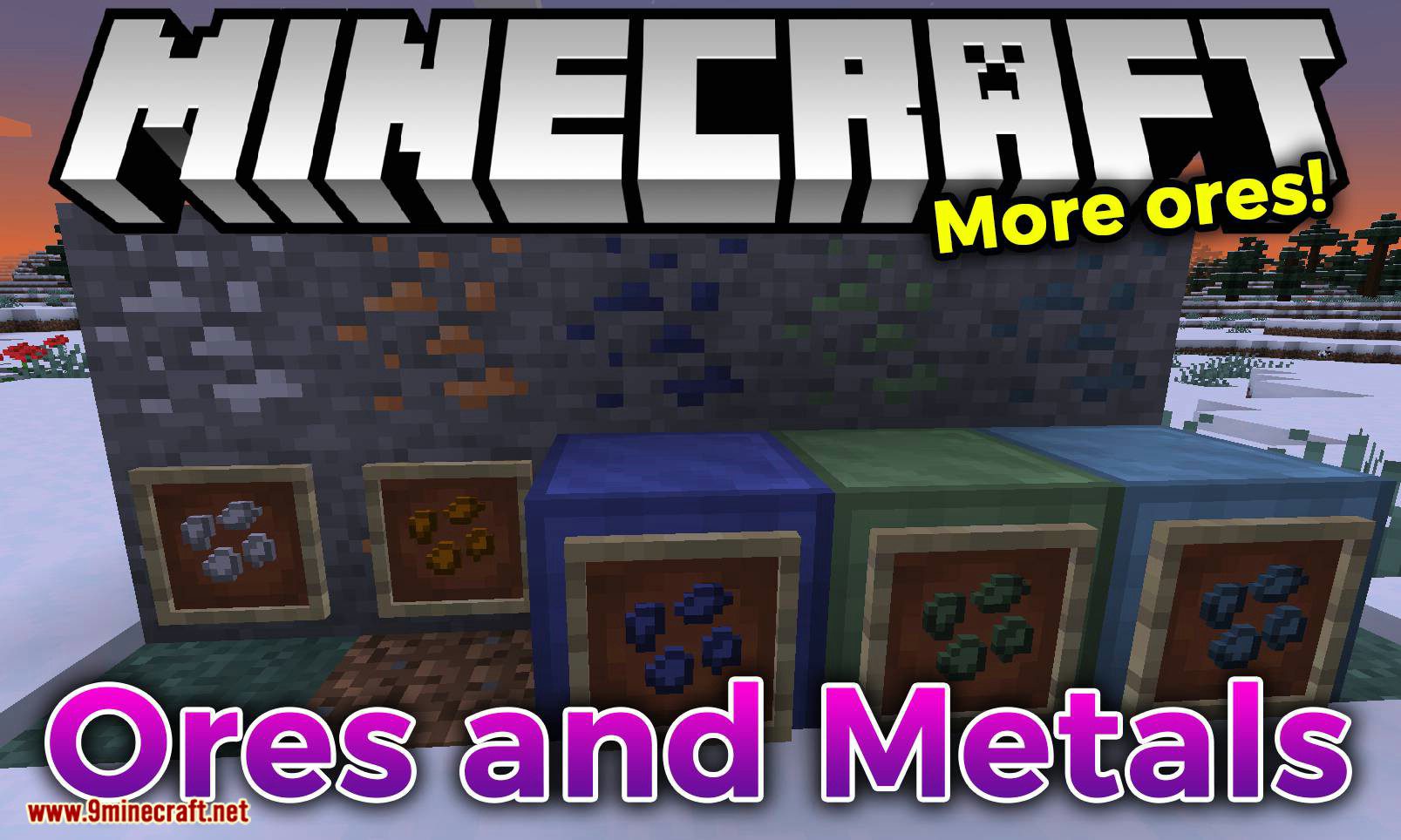 Ores and Metals mod for minecraft logo