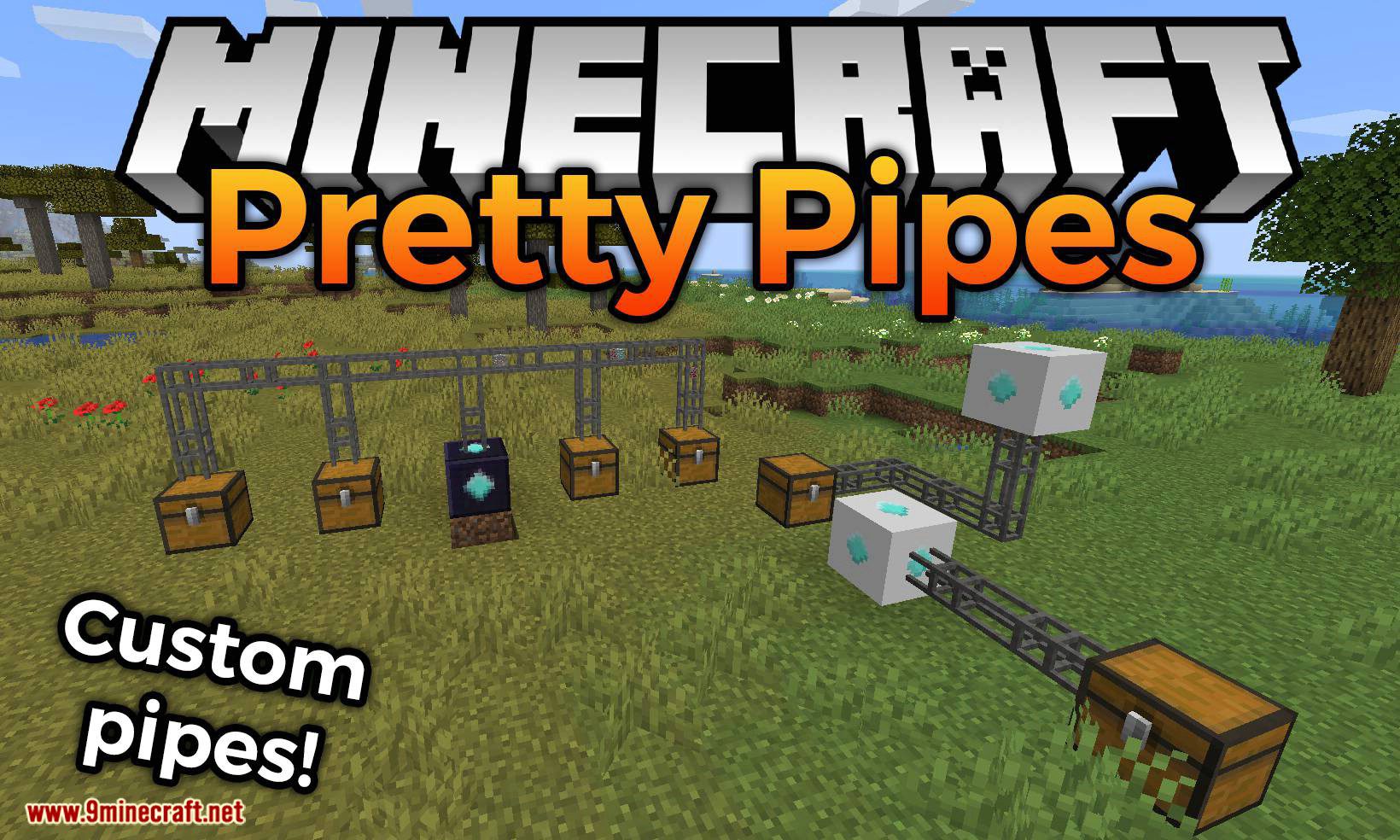 Pretty Pipes mod for minecraft logo