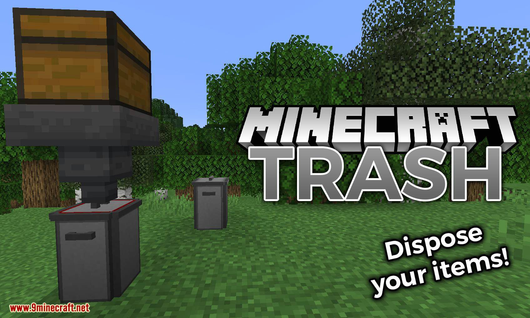 Trash mod for minecraft logo