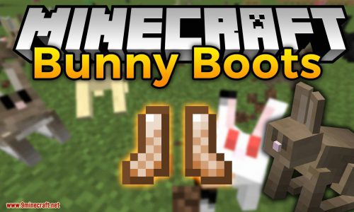 Bunny Boots mod for minecraft logo