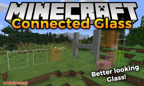 Connected Glass mod for minecraft logo