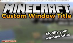 Custom Window Title mod for minecraft logo