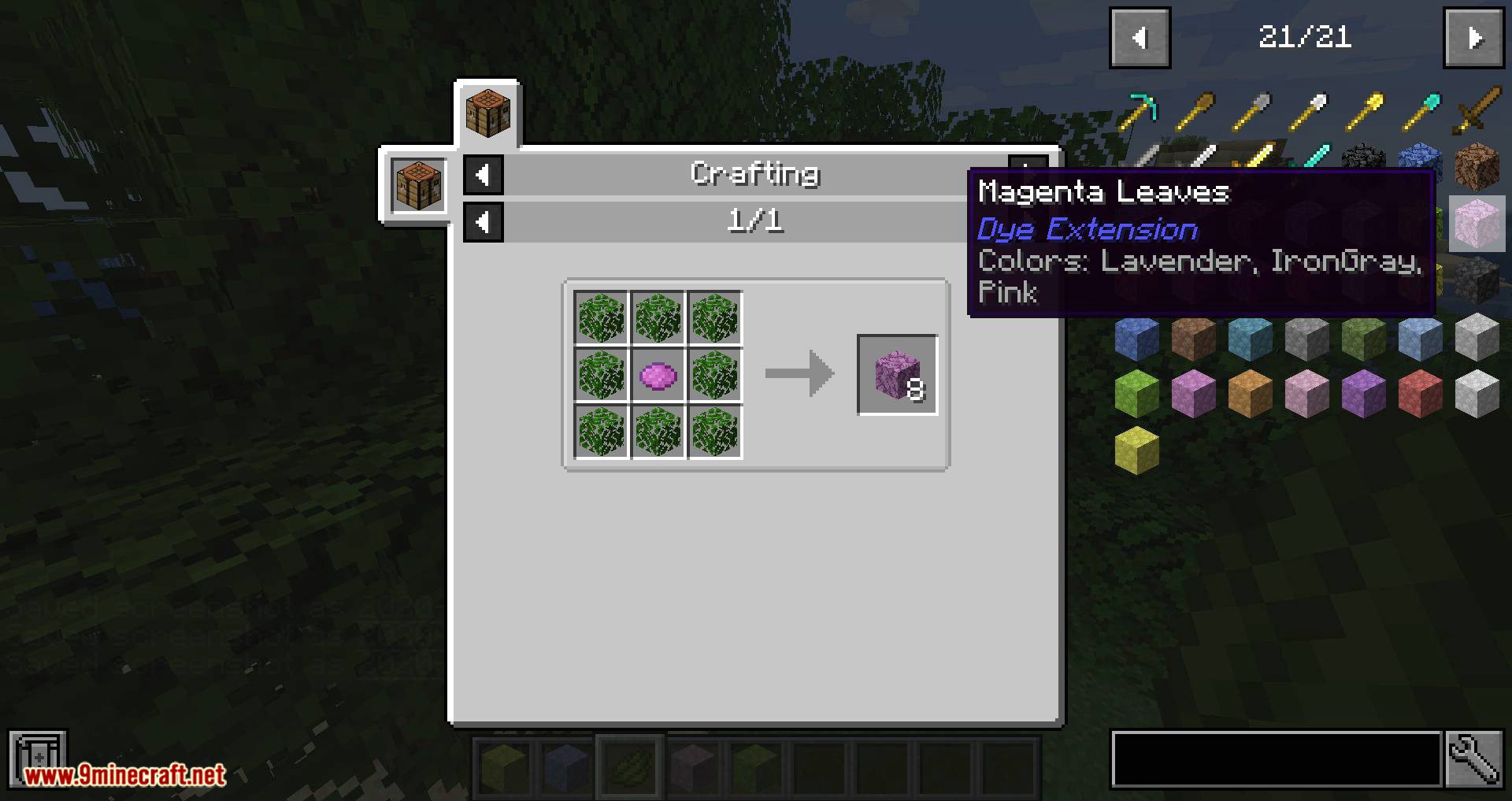 Dye Extension mod for minecraft 06